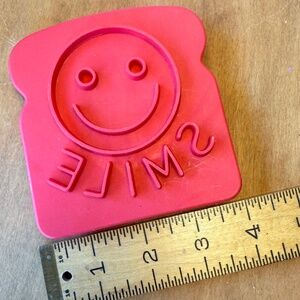 Happy Toast Stamp, Smiley Face, Breakfast Kids Fun